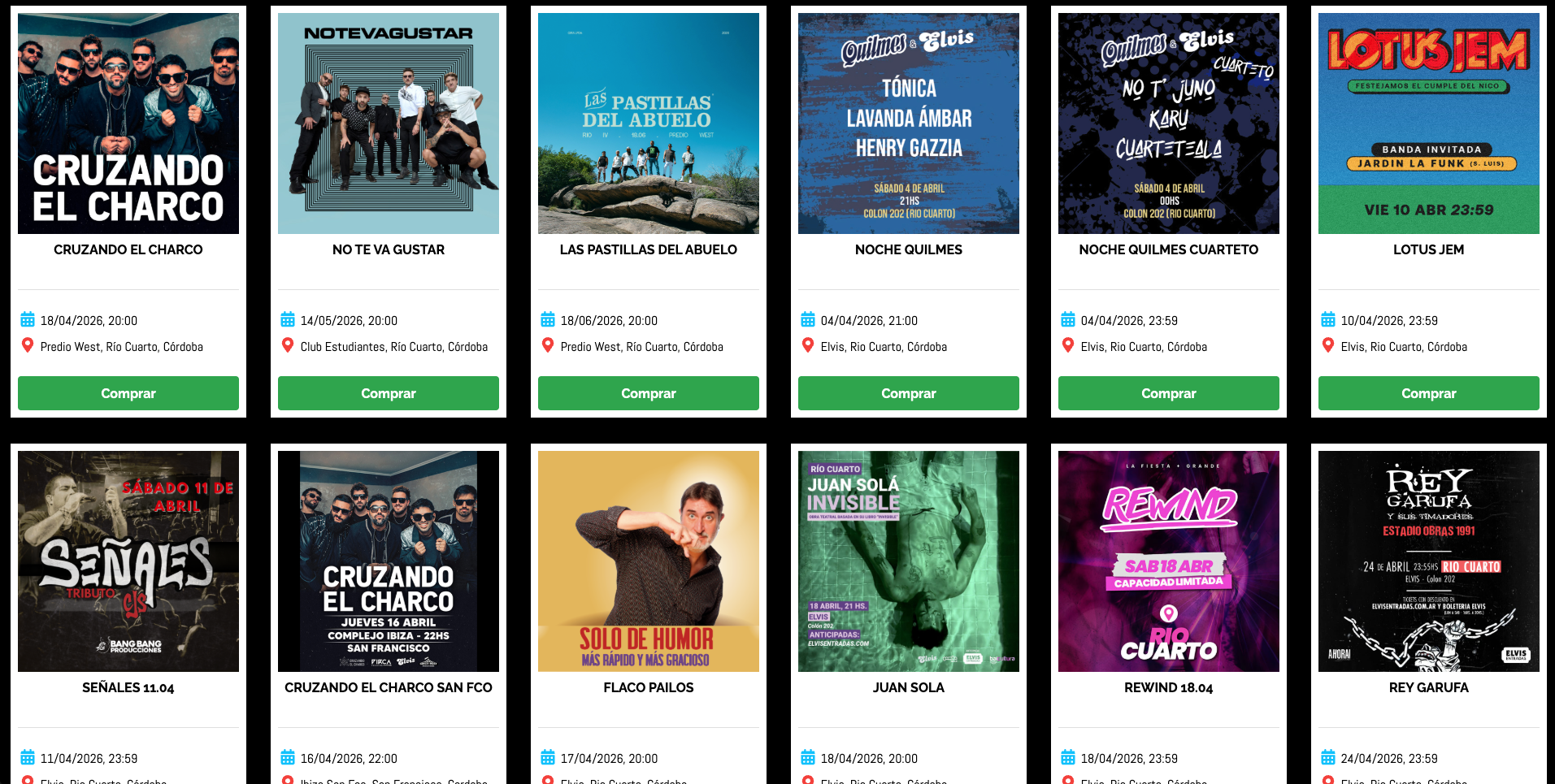 Elvis Entradas Argentina